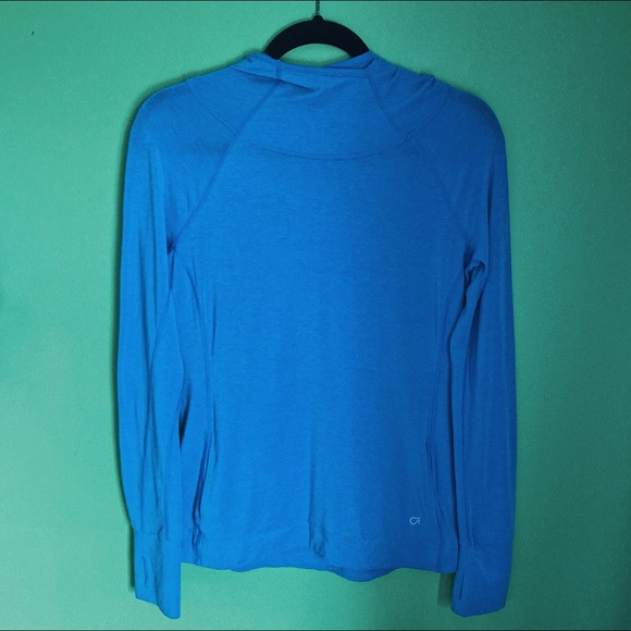GAP Tops - GapFit Breathe - Women’s Blue Long Sleeve With Hood